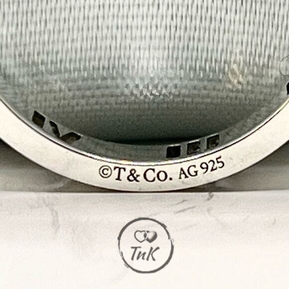 TIFFANY & Co. Open Atlas Narrow Ring - 529 Silver - sz 6 - Picture 2 of 14